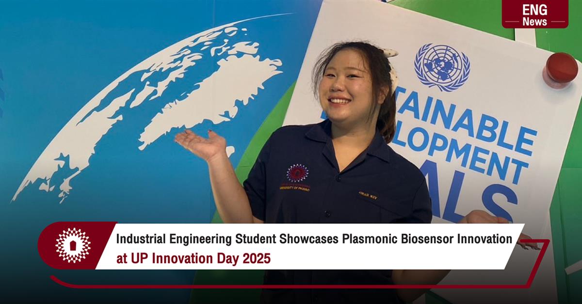Industrial Engineering Student Showcases Plasmonic Biosensor Innovation at UP Innovation Day 2025